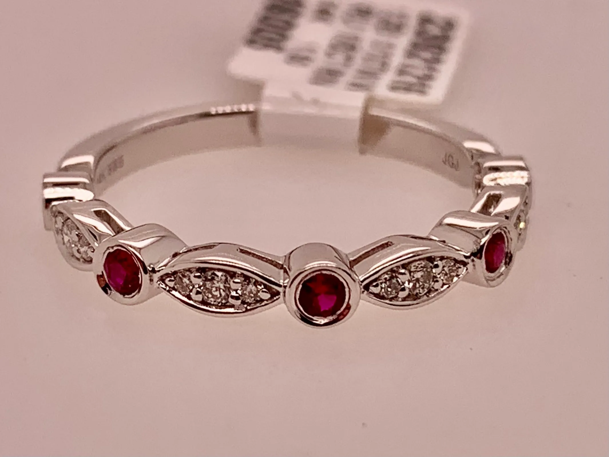 14K Diamond & Ruby Band