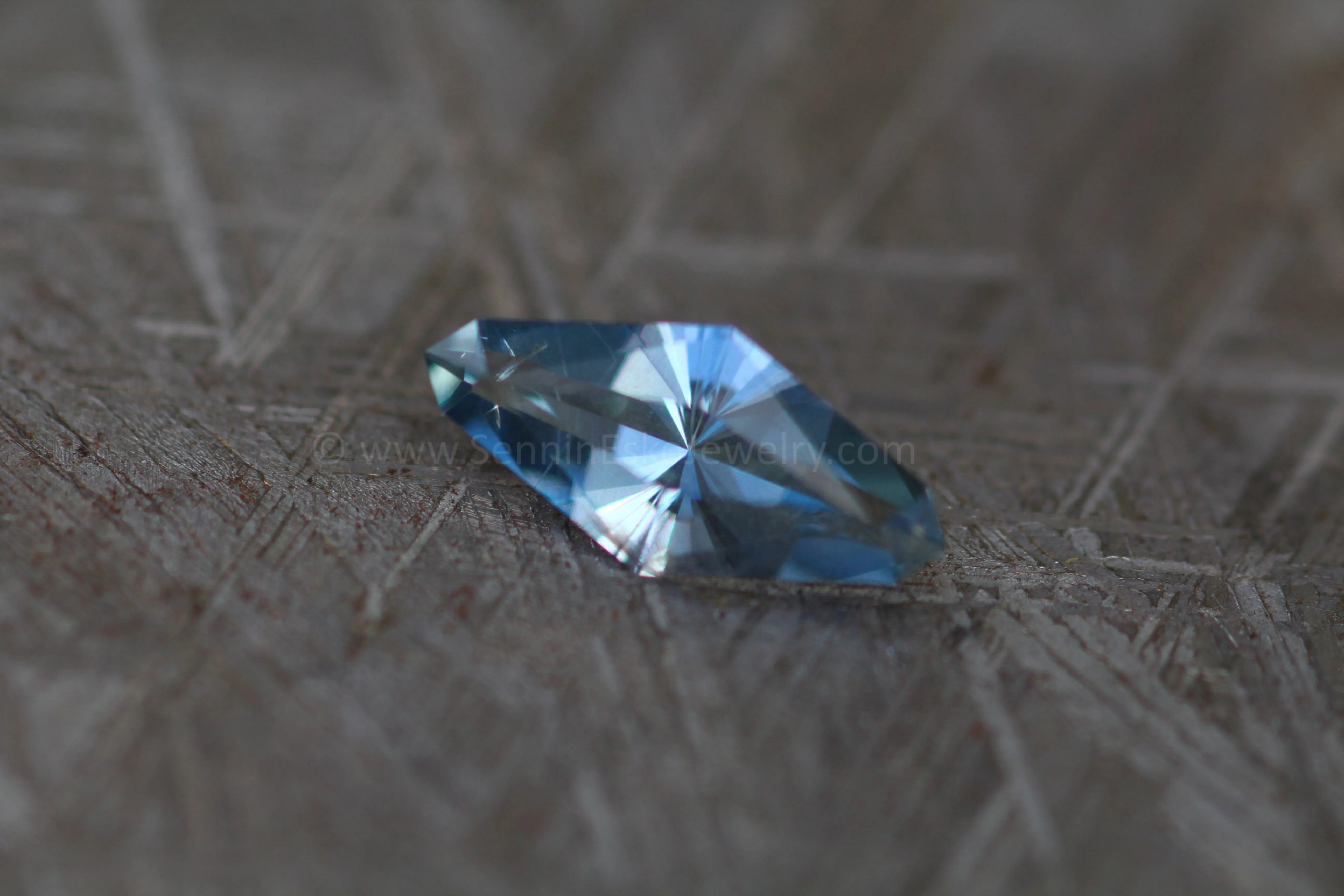 1.76 Carat Icy Blue Umba Sapphire - 12.3x5.8mm Octagonal Marquise Fantasy Shape