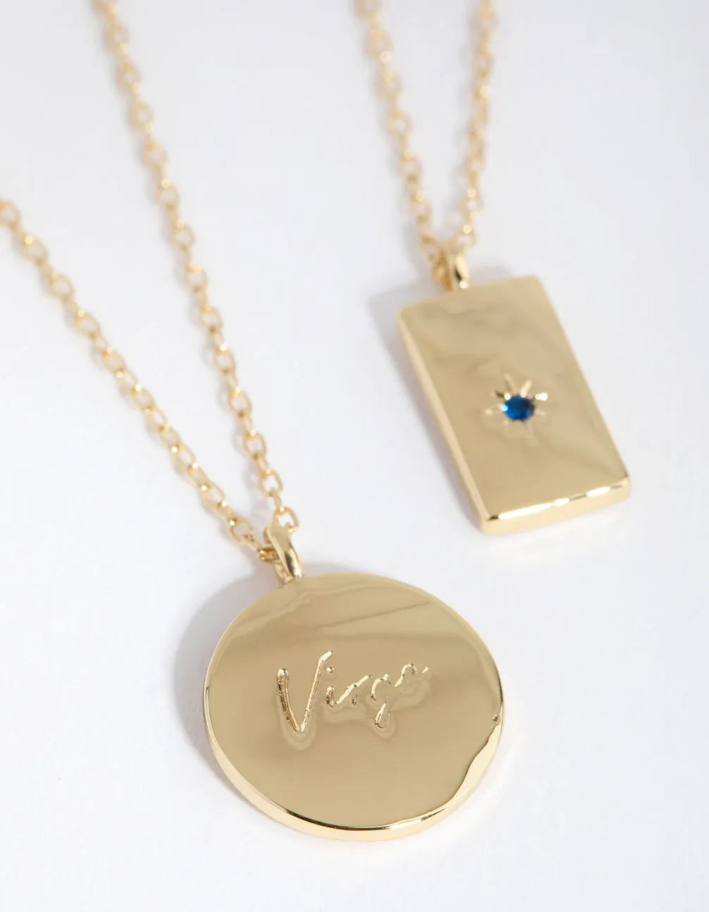 18ct Gold Plated Cubic Zirconia Virgo Necklace Set