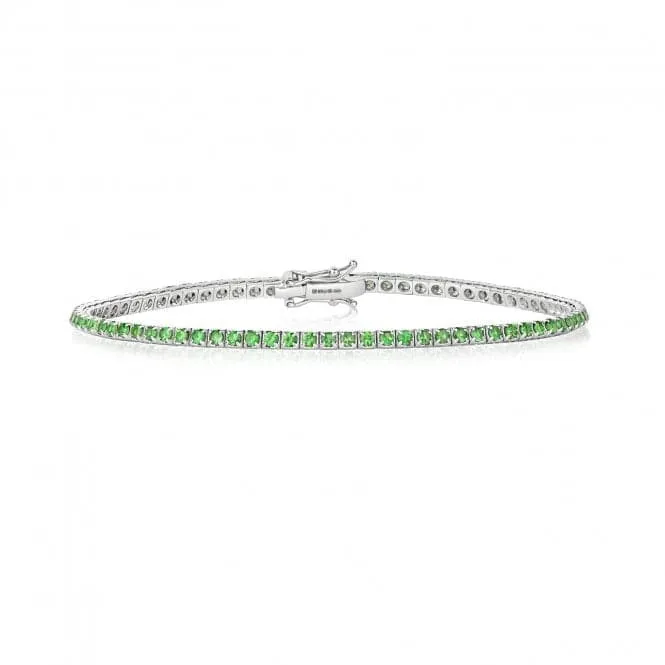 18ct White Gold Tsavorite Bracelet BDQ200WT