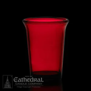 24 Hour Votive Glasses - Ruby