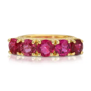 5-Stone Ruby Ring