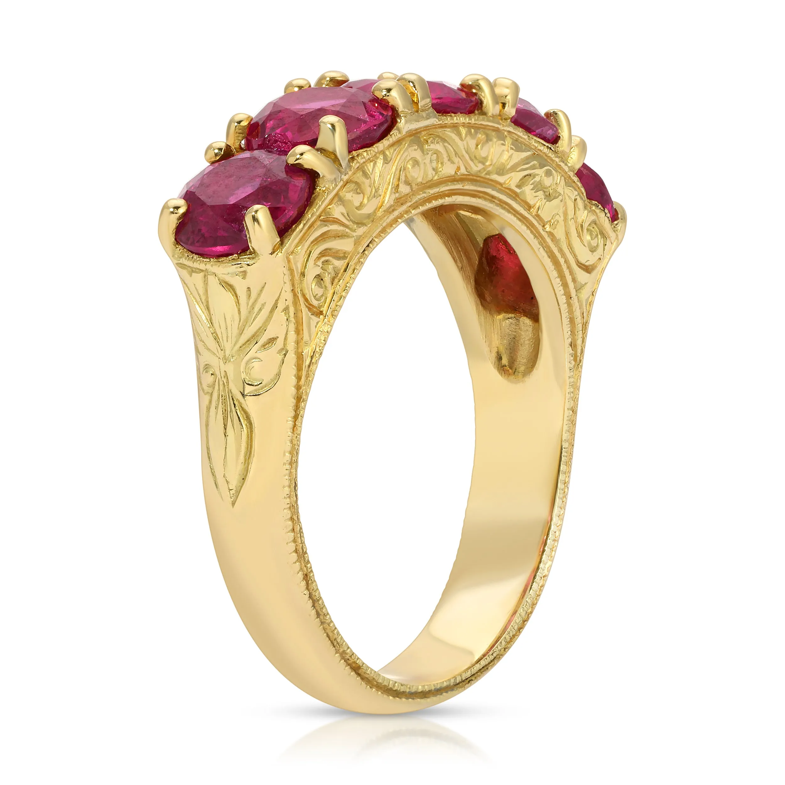 5-Stone Ruby Ring