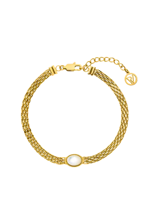 Amalfi Mesh Bracelet 14K Gold Plated