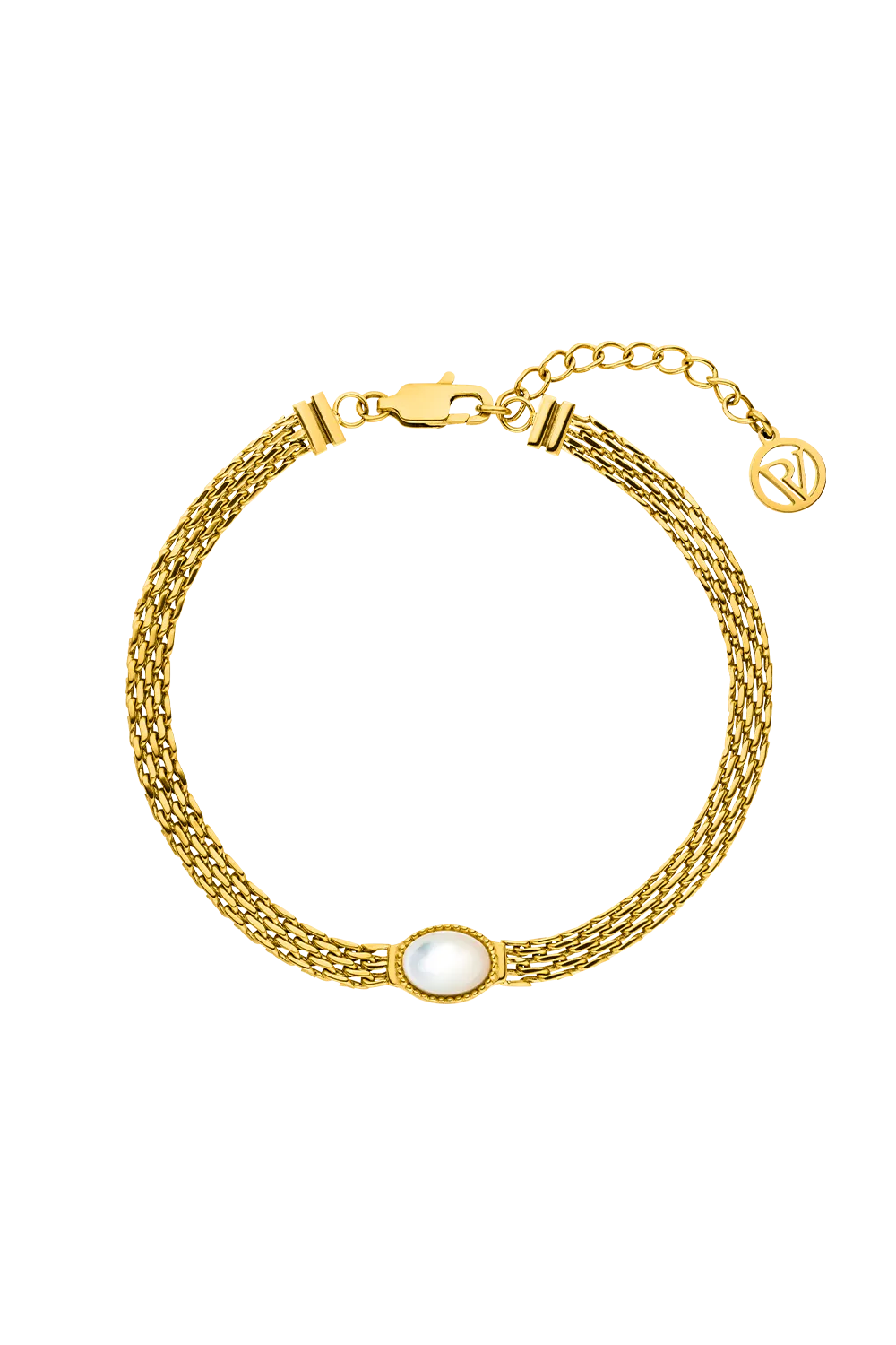 Amalfi Mesh Bracelet 14K Gold Plated