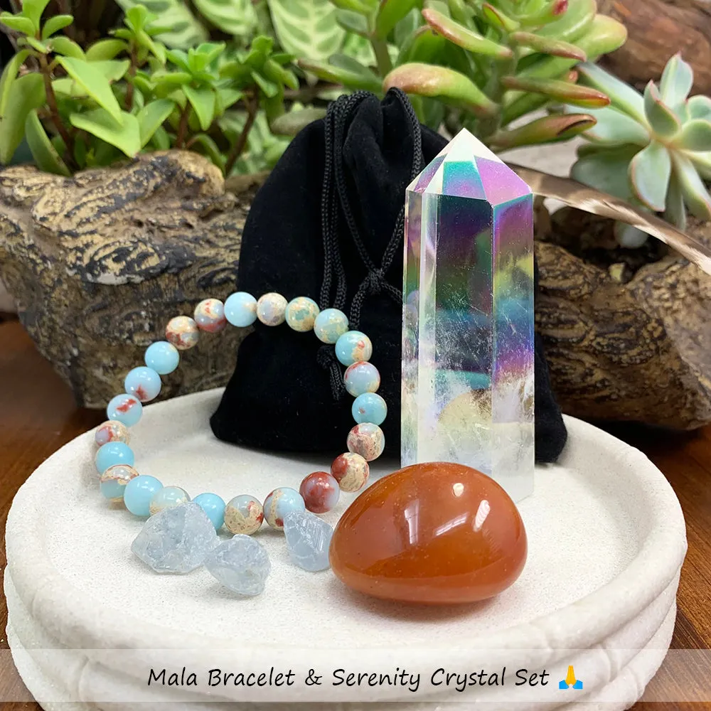 Angel Aura & Azure Mala Bracelet Bundle Set 👉 50% OFF