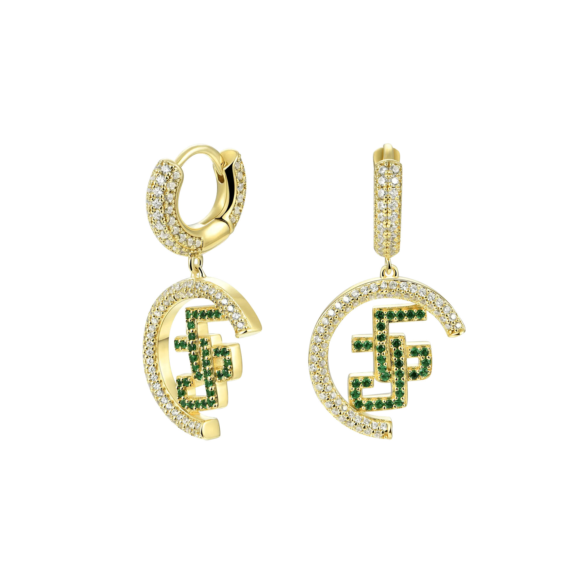 APORRO X GG Double G Dangly Earrings - Pair