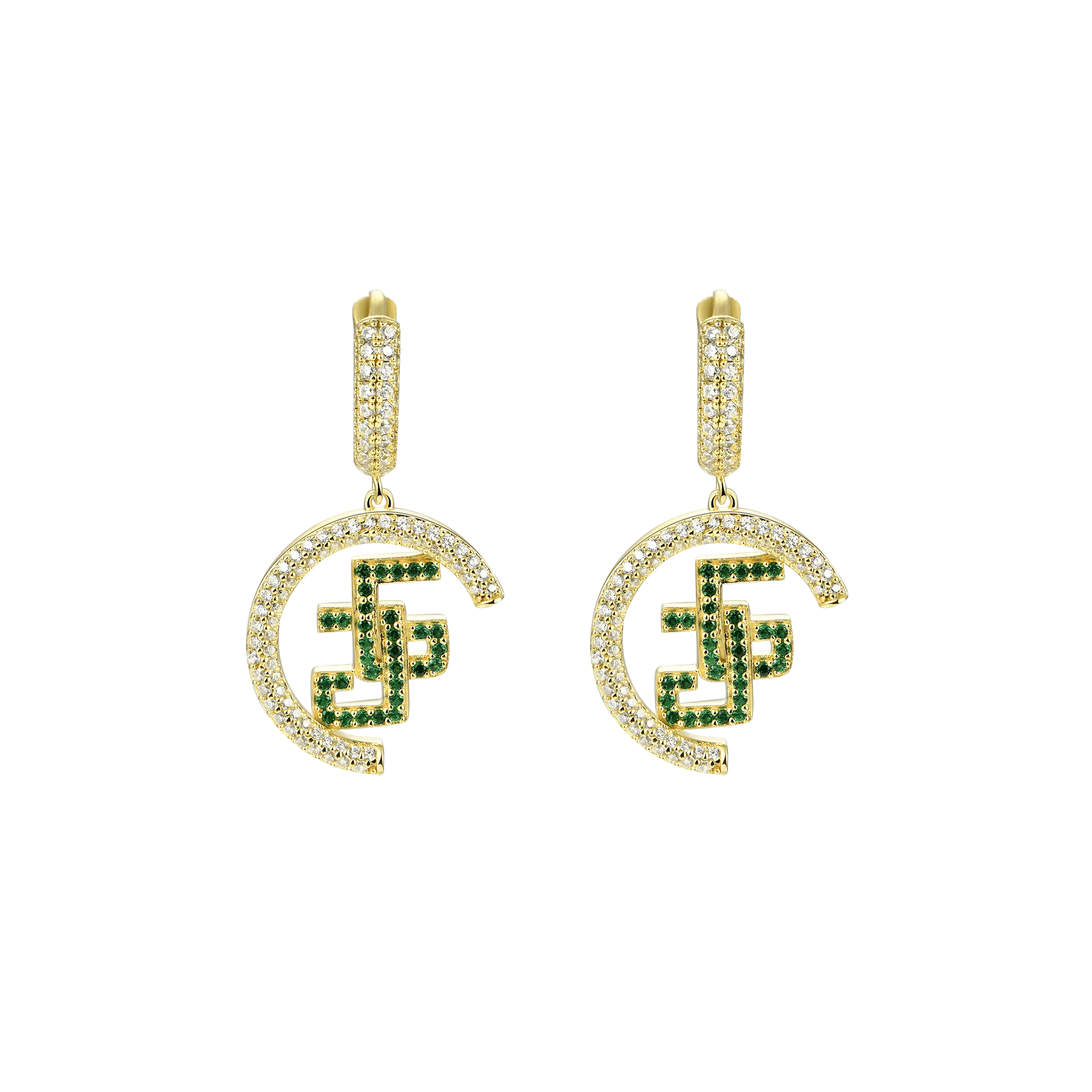 APORRO X GG Double G Dangly Earrings - Pair