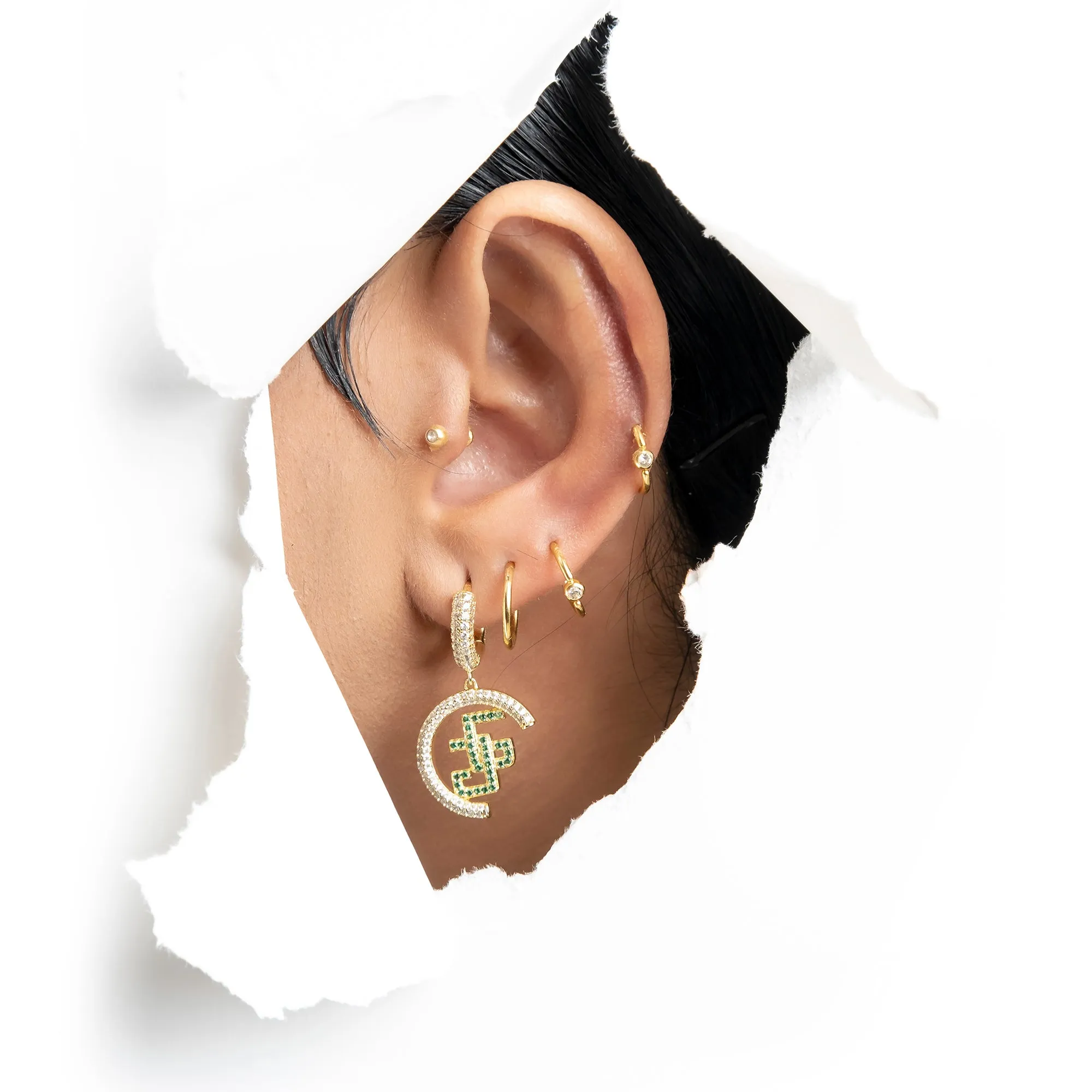 APORRO X GG Double G Dangly Earrings - Pair