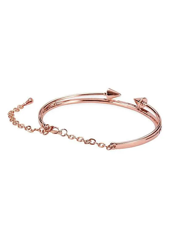 Arch and Arrows Chic 18K Gold Plated Bracelet