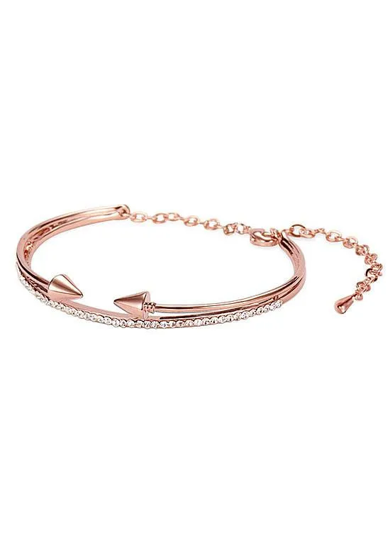 Arch and Arrows Chic 18K Gold Plated Bracelet