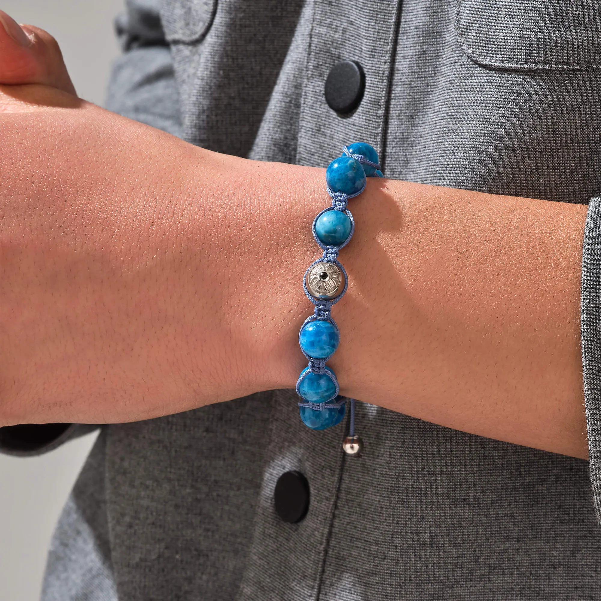 Blue Apetite Beaded Macrame Bracelet