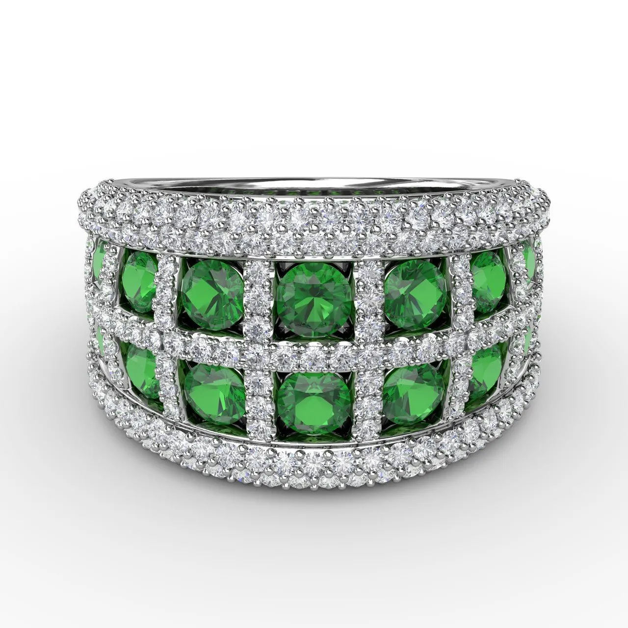 Bold and Beautiful Emerald and Diamond Ring