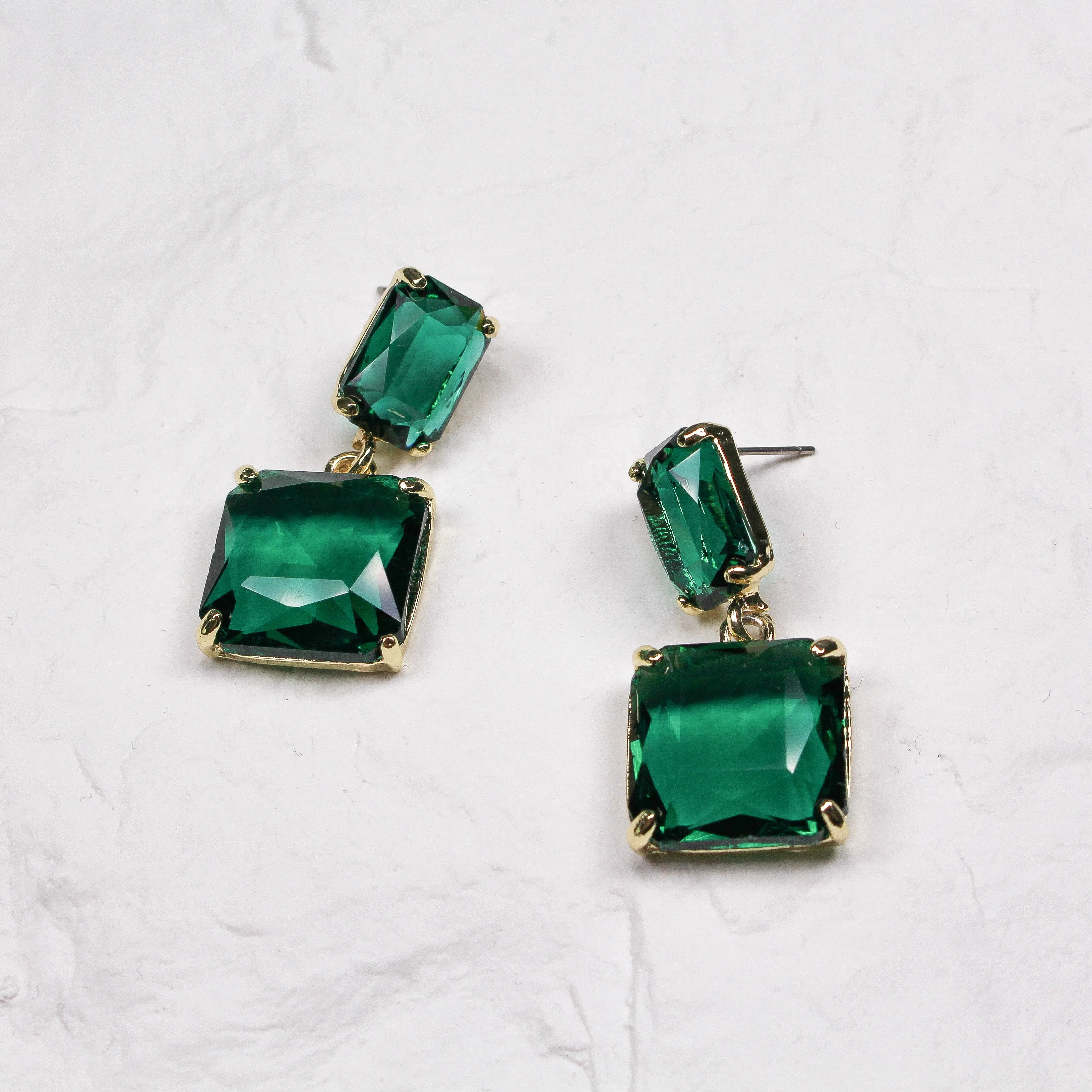 BRONTE EARRINGS GREEN