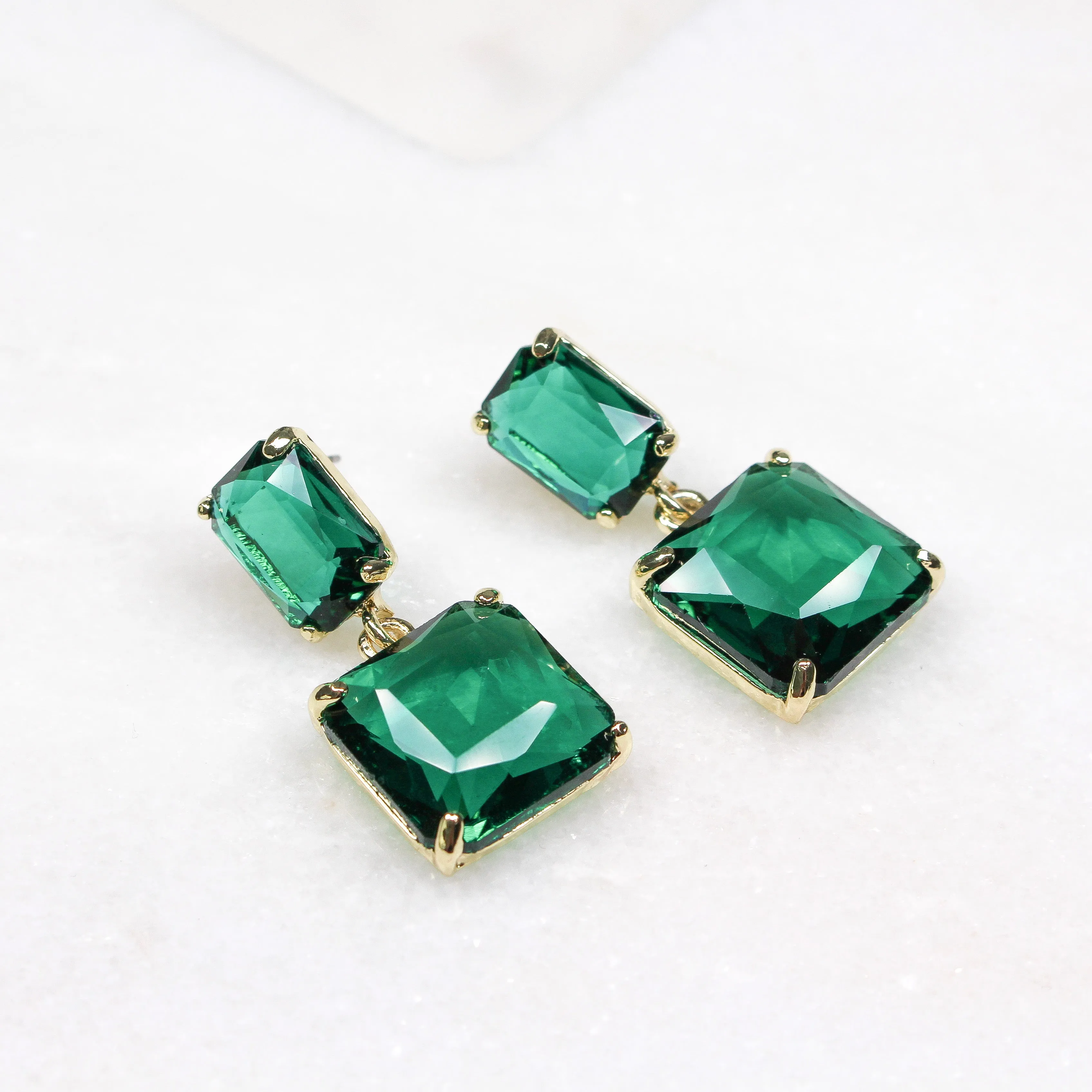 BRONTE EARRINGS GREEN