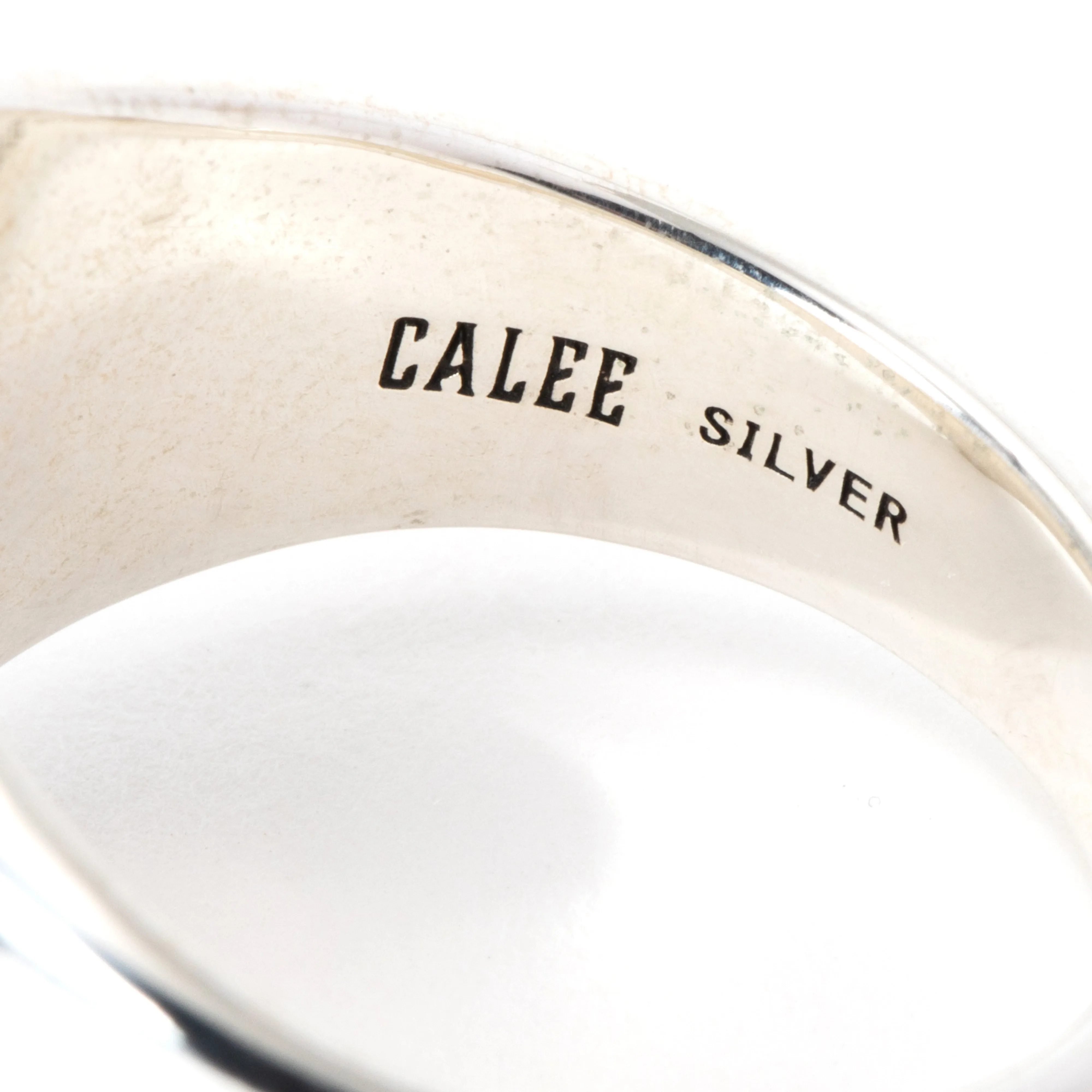 CAL NT LOGO SILVER SIGNET RING