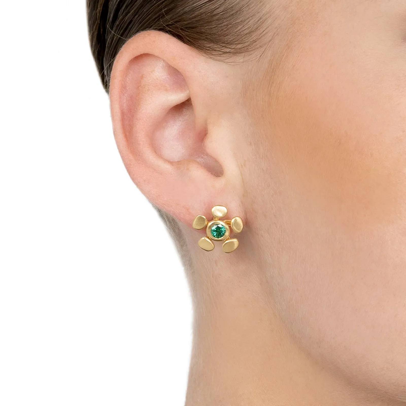 Chrona Studs - Emerald