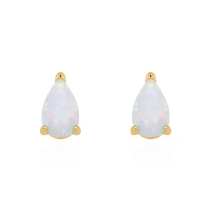 Clara Opal Stud Earrings | 18k Gold Plated