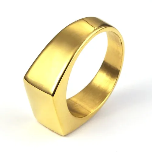 Classy Men Gold Pinky Signet Ring