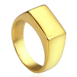 Classy Men Gold Pinky Signet Ring