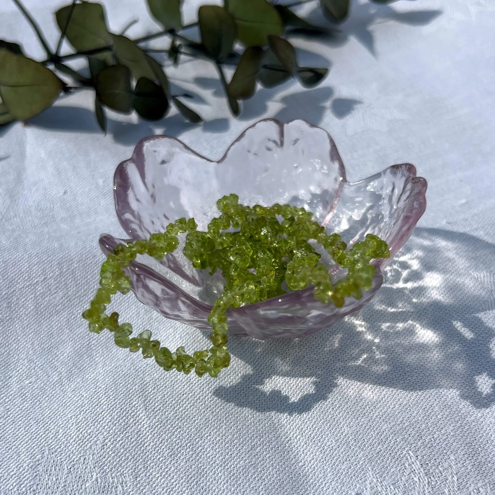 Crystal Chip Bracelet - Peridot