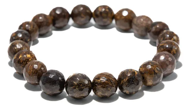 Faceted Brown Jasper Natural Gemstone Bracelet