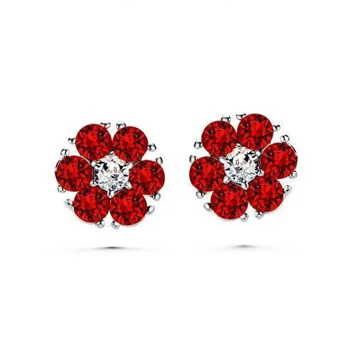 Flower Birthstone Earrings (12 Colours)