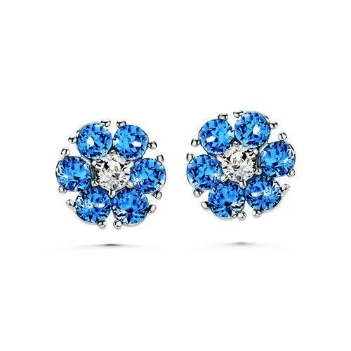 Flower Birthstone Earrings (12 Colours)