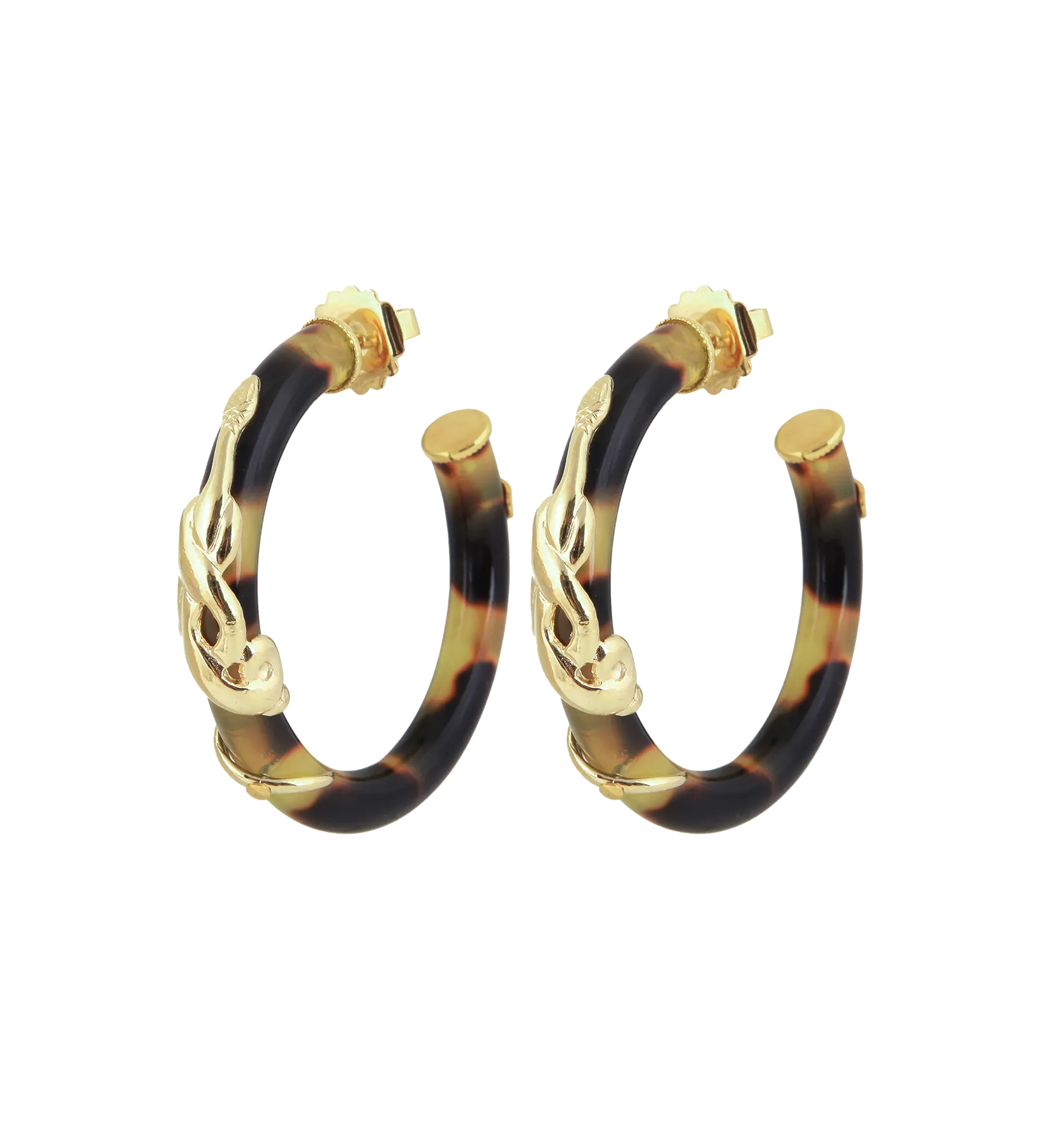 Gas Bijoux Tortoise Cobra Earring Set