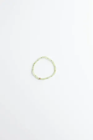 Gold & Peridot Stretchy Bracelet