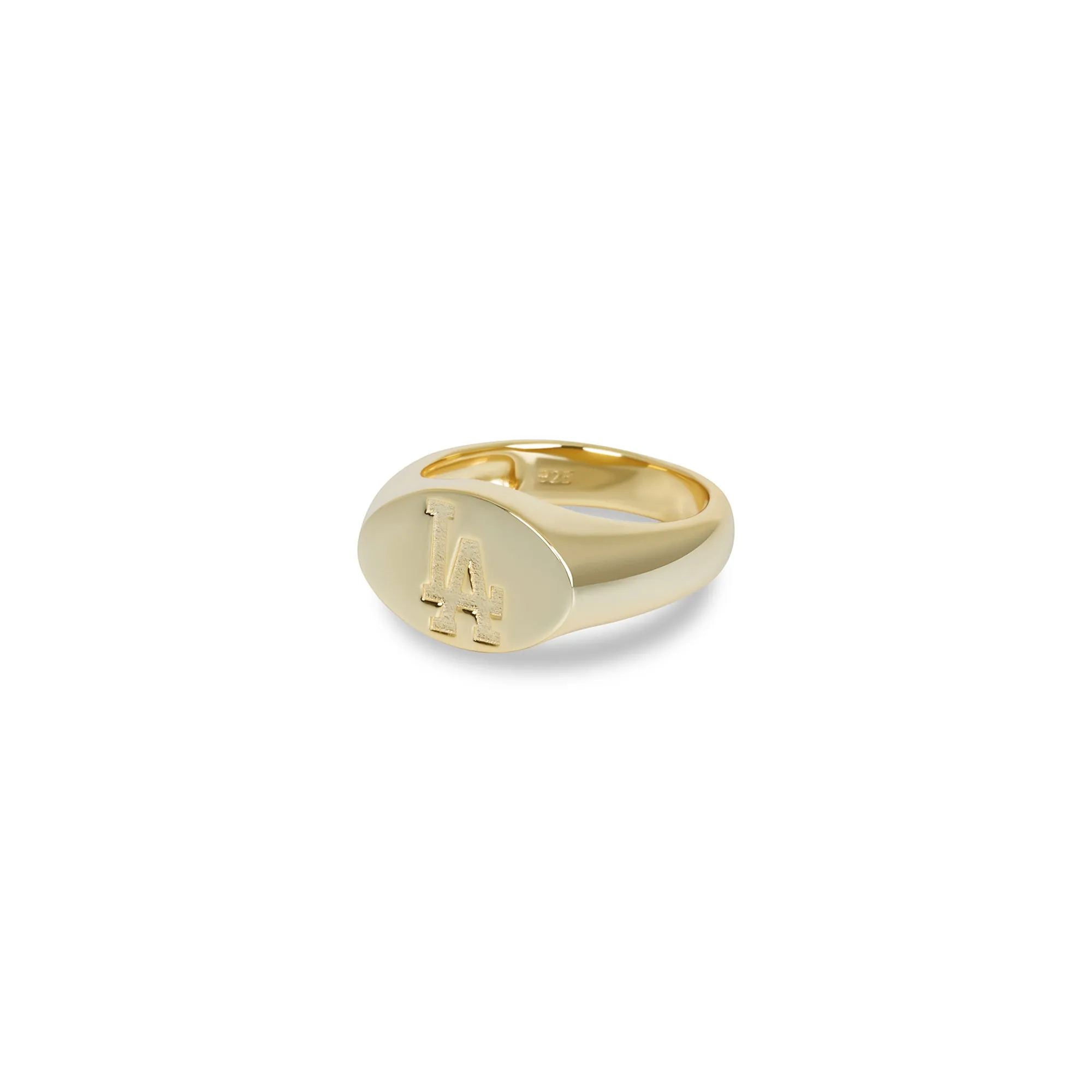 LA DODGERS OVAL SIGNET RING