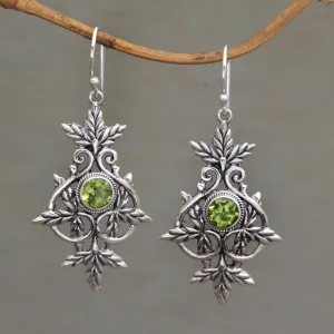 Marvelous Vintage Peridot & Silver Earrings