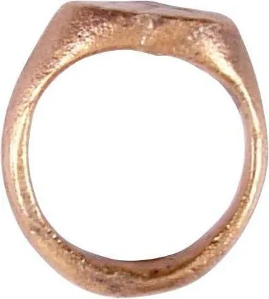 MEDIEVAL EUROPEAN RING 750-1100 AD, SIZE 1 ¾