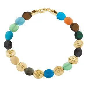 Multi Small Disk Symbol Bracelet