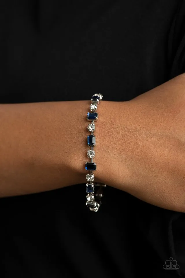 Paparazzi Bracelet ~ Out In Full FIERCE - Blue