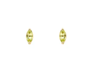 Peridot Marquise Studs