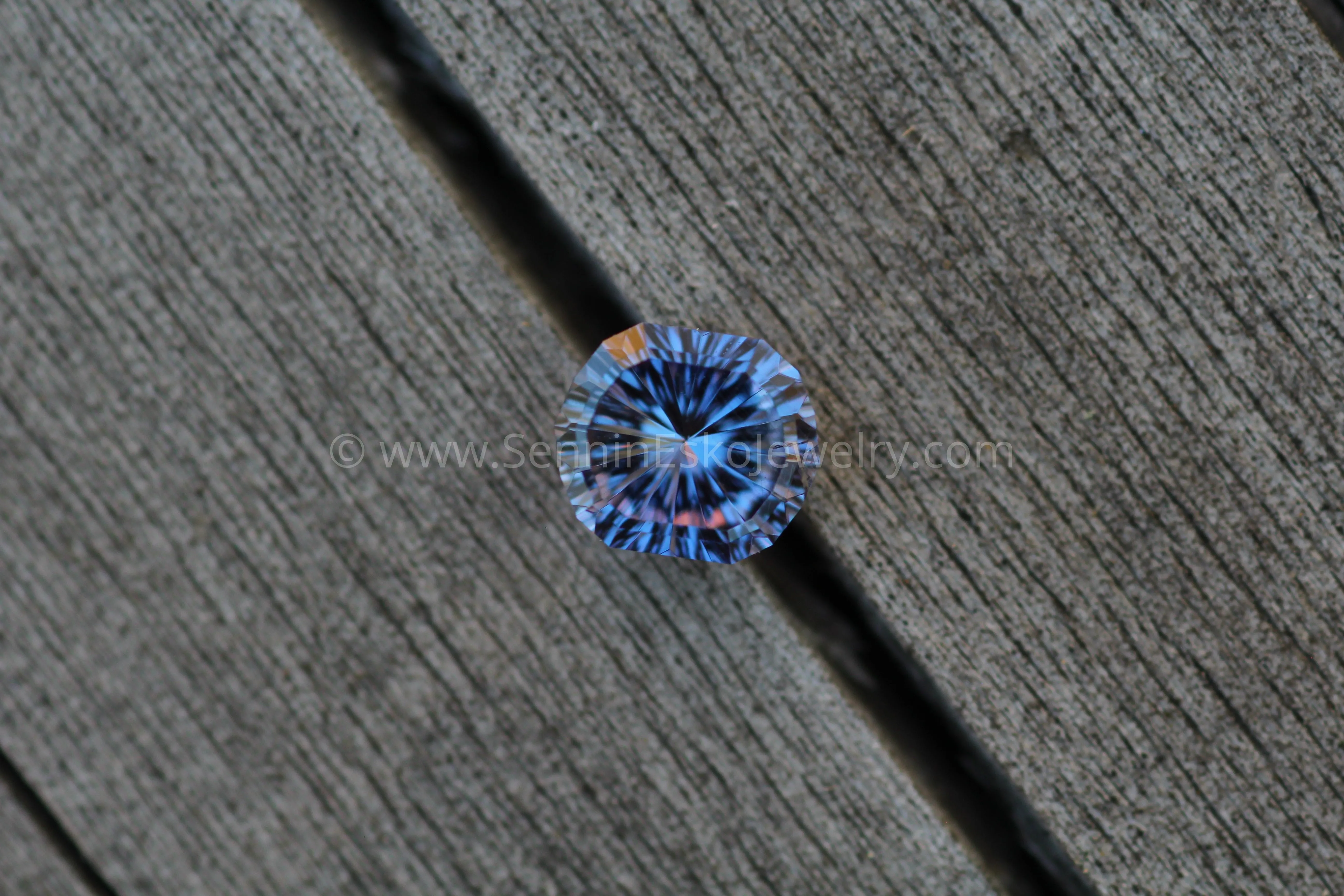 Purple Sapphire Fantasy Cut 7.25x6.14mm, 1.36 Carats - Umba Sapphire - Eye Clean Sapphire()