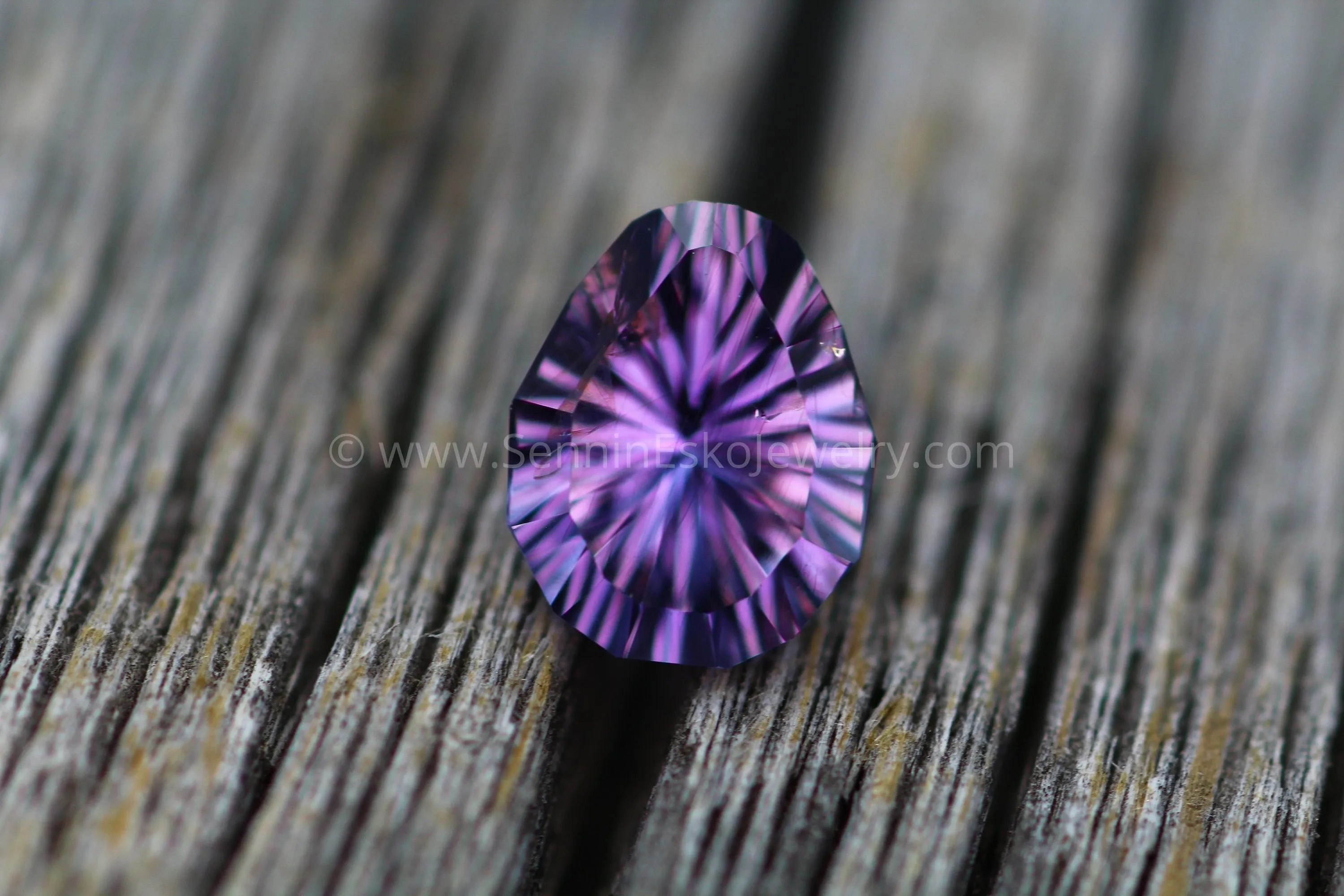 Purple Sapphire Fantasy Cut 7.8x6.74mm, 1.38 Carats - Umba Sapphire