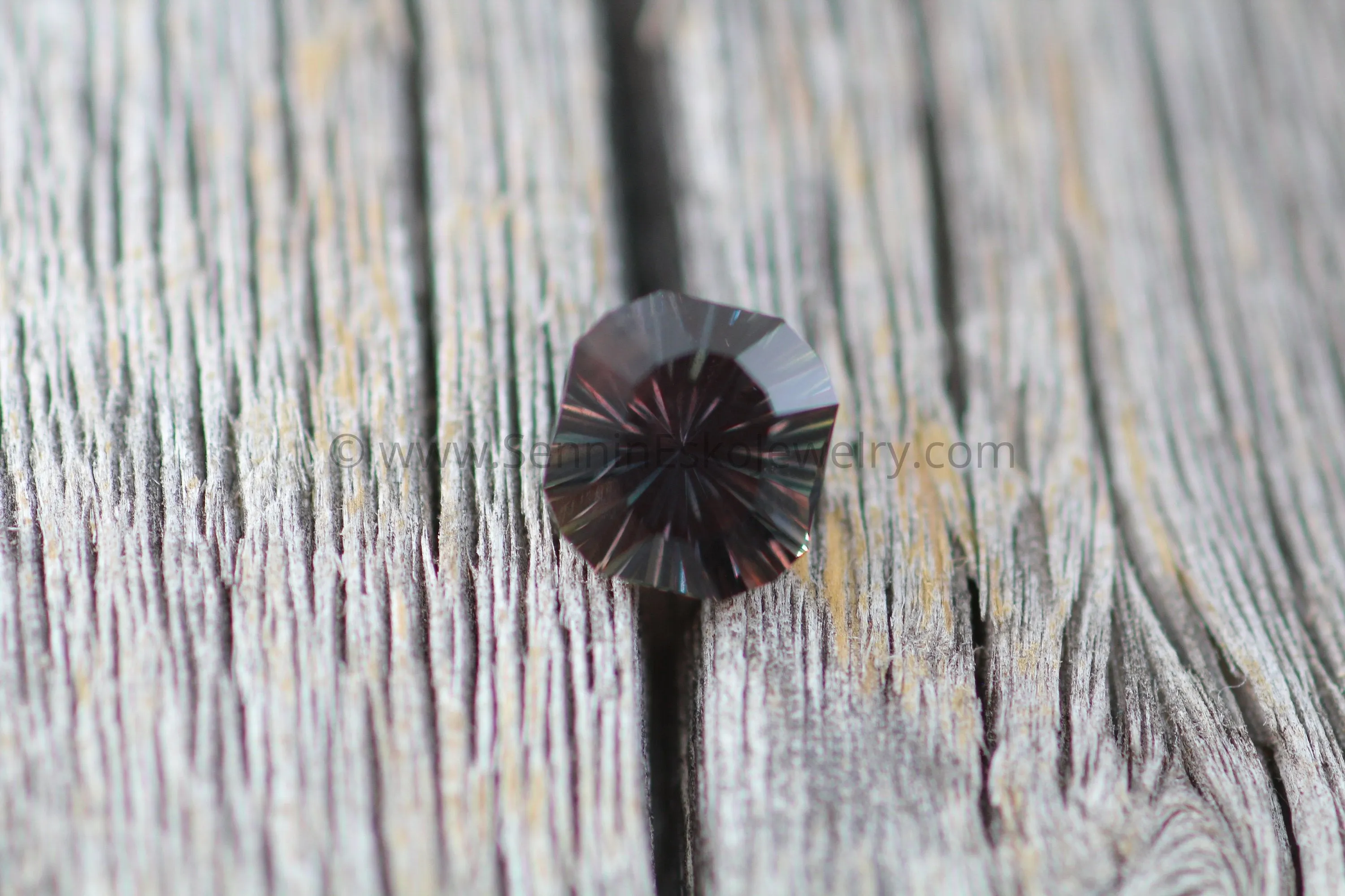 Purple Sapphire Fantasy Cut Cushion 6.4x6mm, 1.27 Carats - Untreated Songea Sapphire