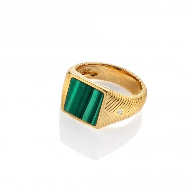 Revive Malachite Signet Ring DR250