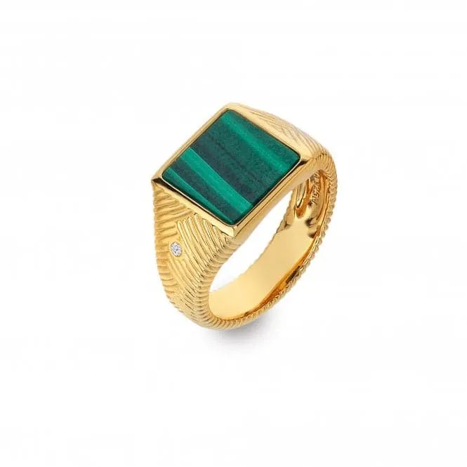 Revive Malachite Signet Ring DR250