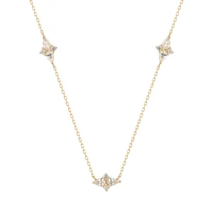 RION x Buddha Jewelry Elysian Gold Necklace - White Sapphire