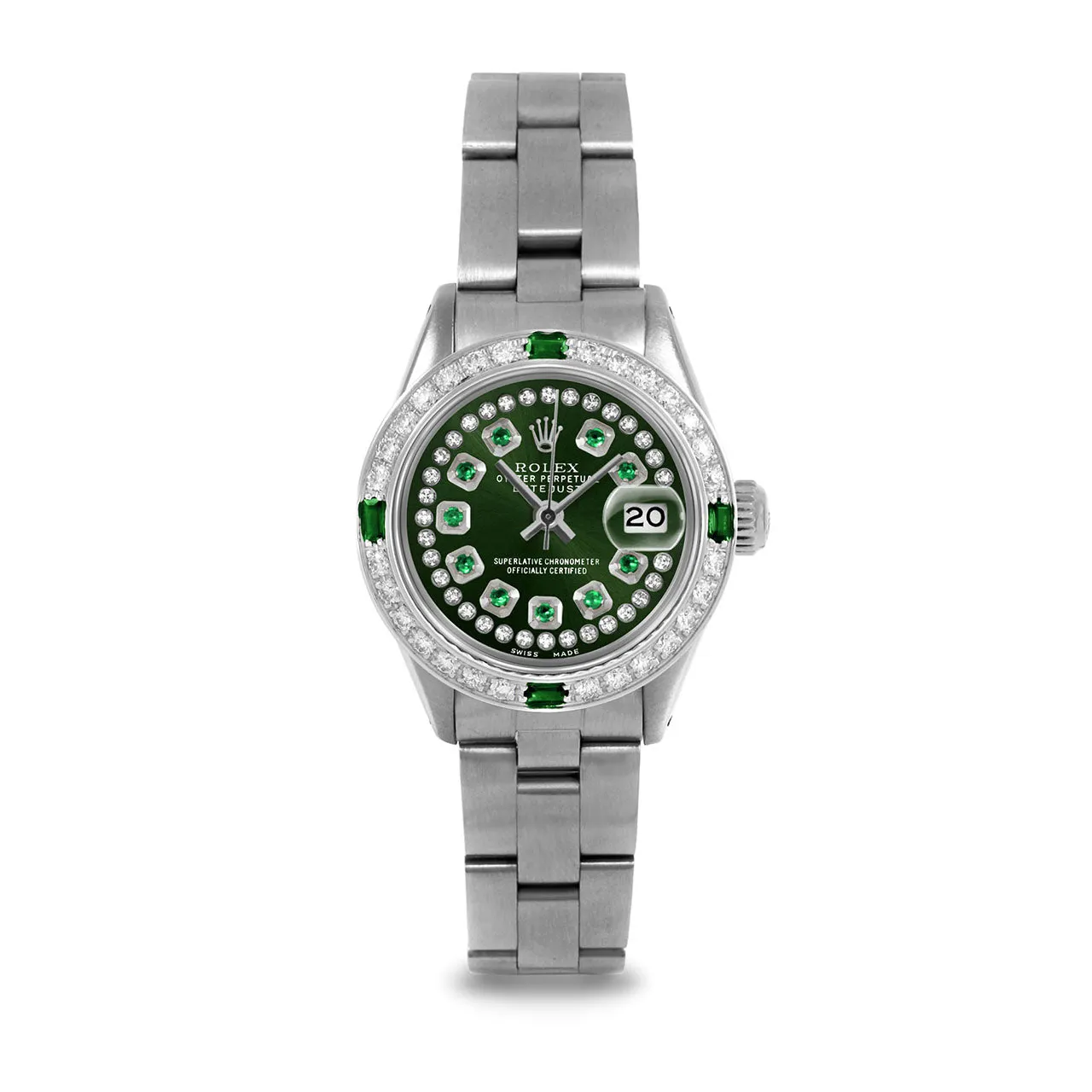 Rolex Datejust 26mm | 6917-SS-GRN-STRE-4EMD-OYS