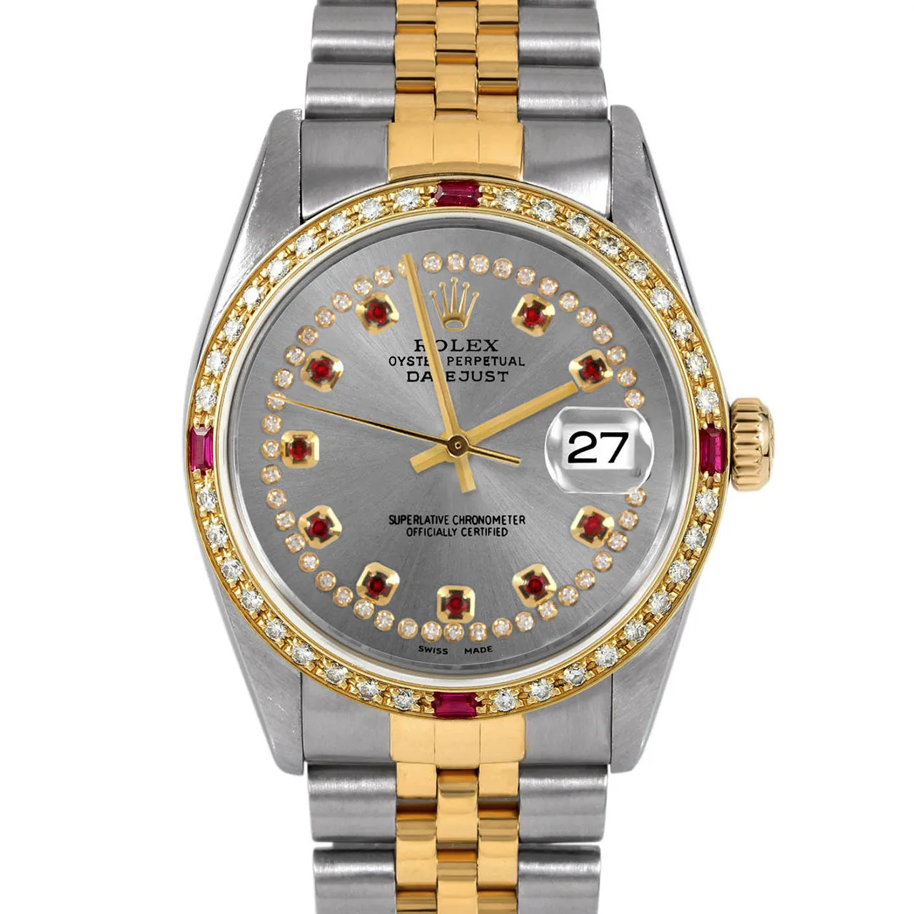 Rolex Datejust 36mm | 16013-SLT-STRR-4RBY-JBL