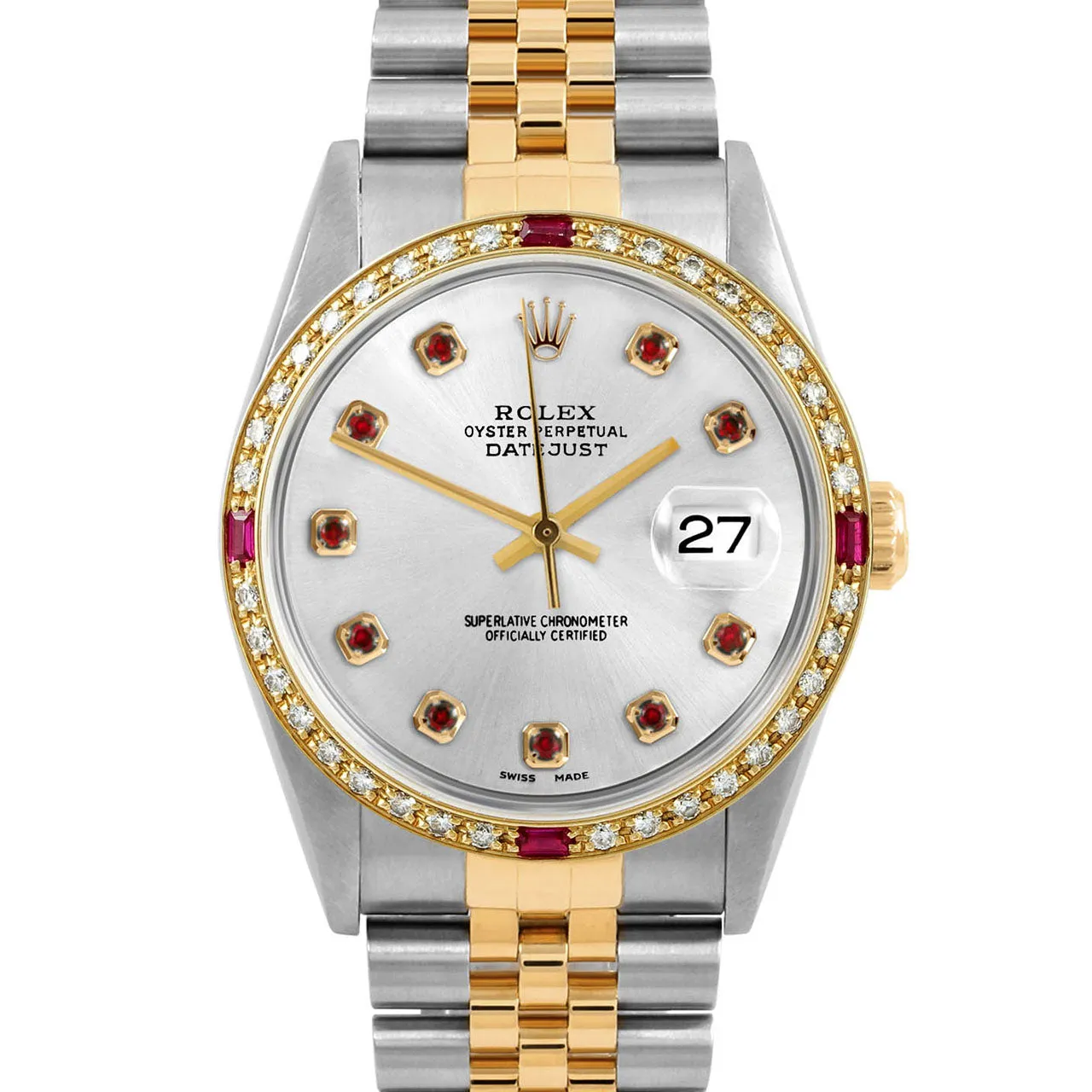 Rolex Datejust 36mm | 16233-SLV-RBY-AM-4RBY-JBL