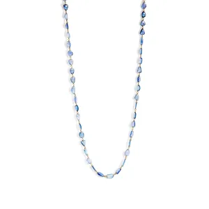 rose-cut blue sapphire necklace