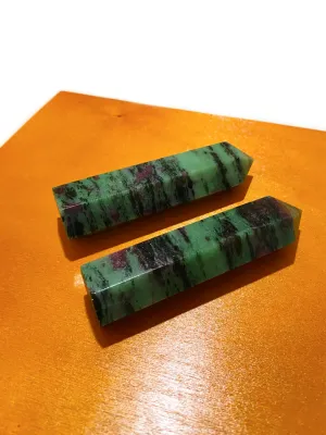 Ruby Zoisite Gemstone Tower