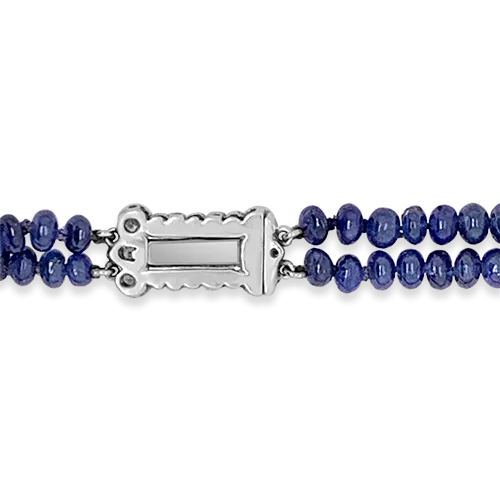 Sapphire Bead Cartier Estate Necklace