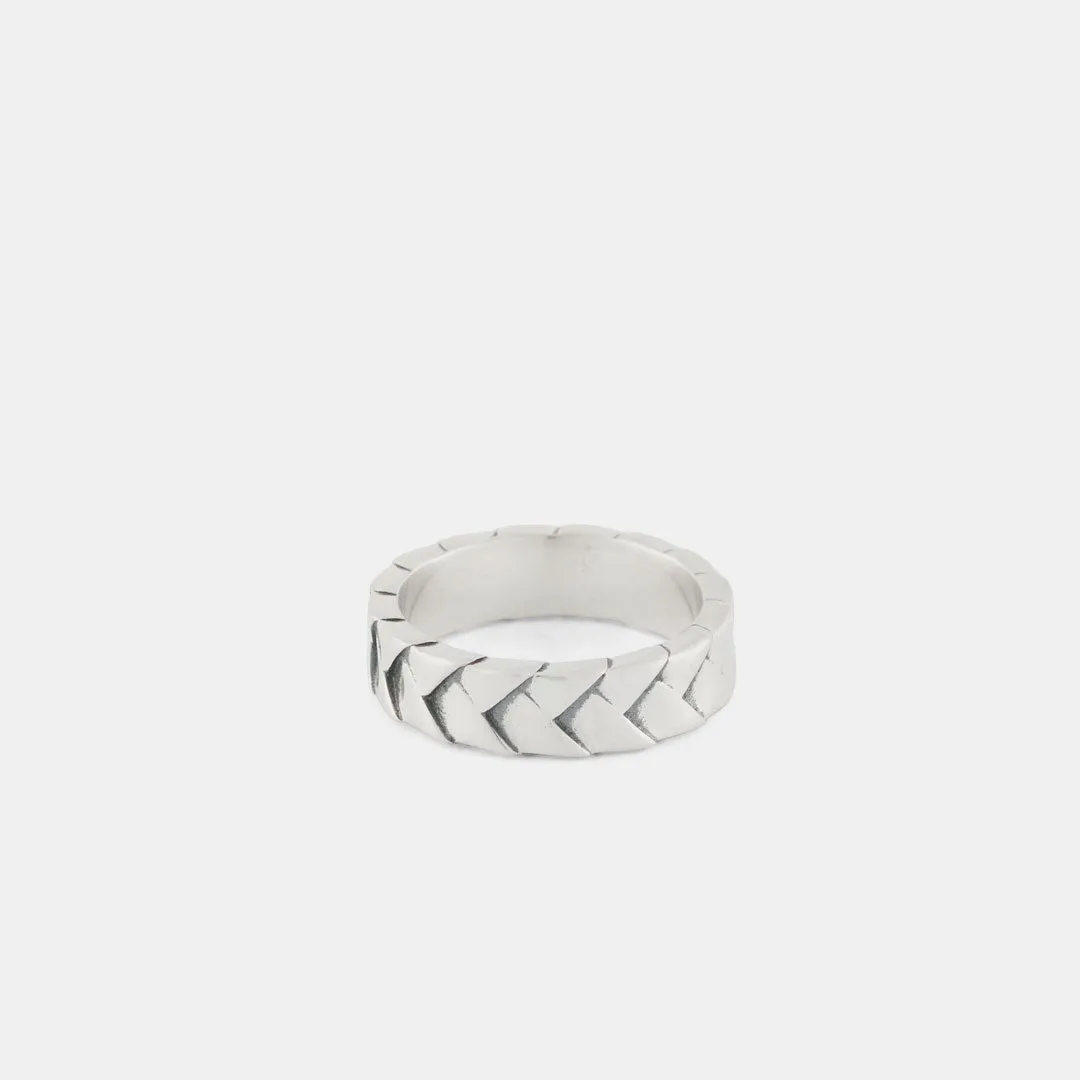 Silver Woven Ring