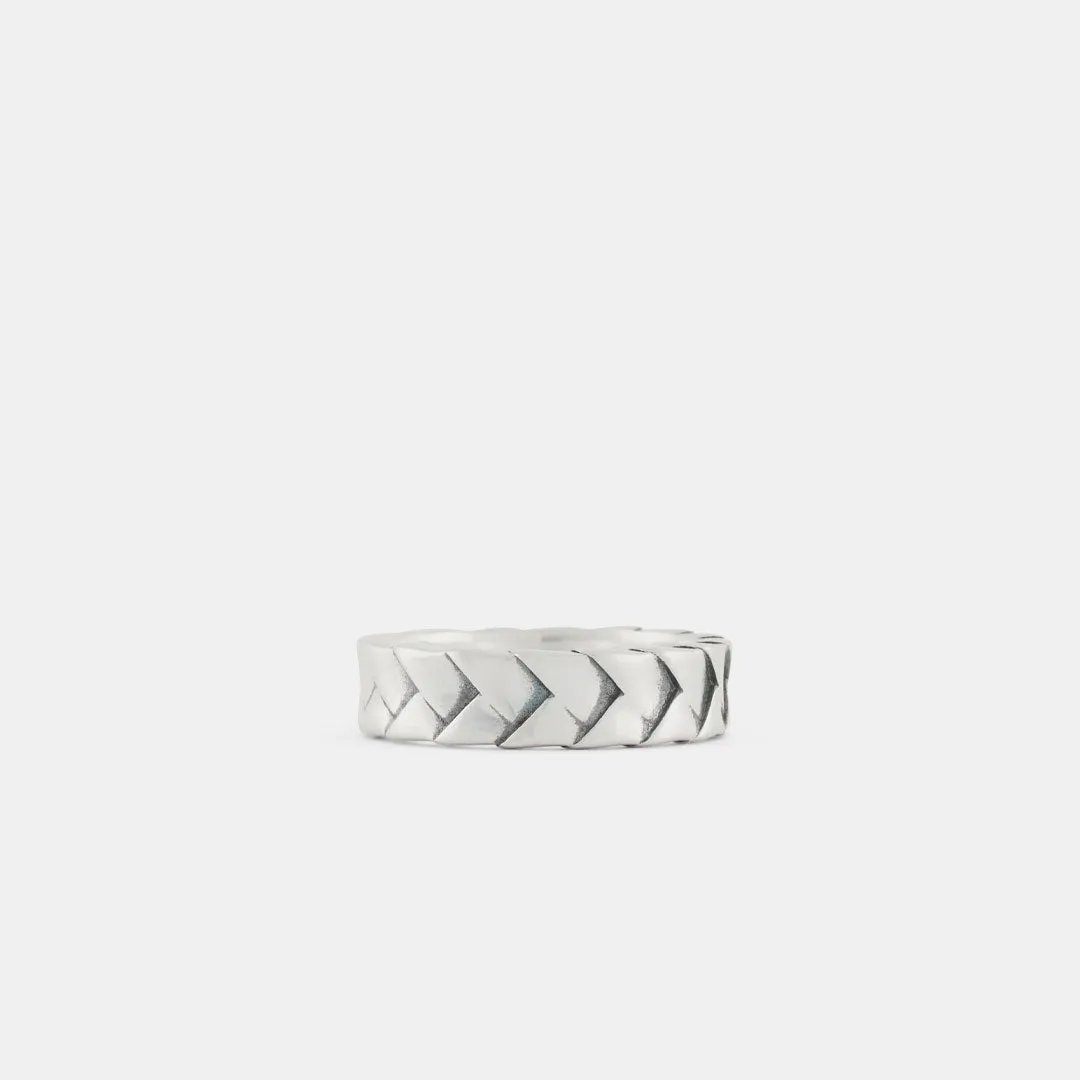 Silver Woven Ring